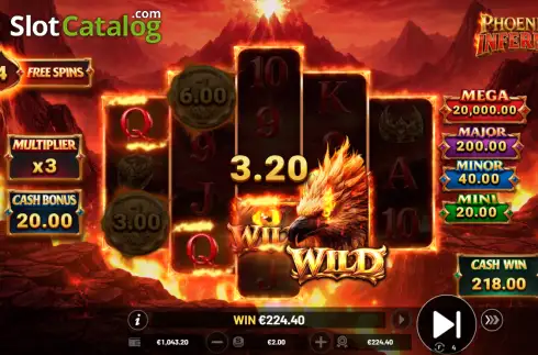 Скрин3. Phoenix Inferno (Betsoft) слот