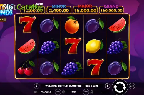 Скрин2. Fruit Diamonds Hold & Win слот