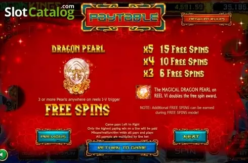 Скрин4. Dragon Kings слот