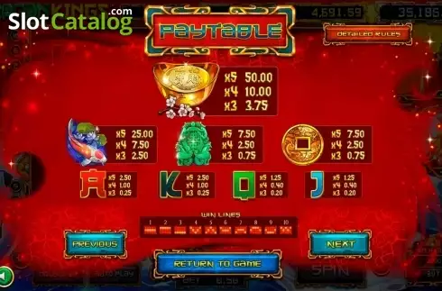 Скрин6. Dragon Kings слот