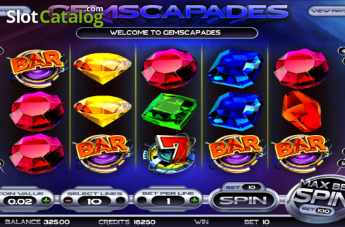 Скрин2. Gemscapades слот