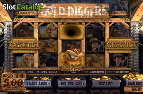 Скрин4. Gold Diggers слот