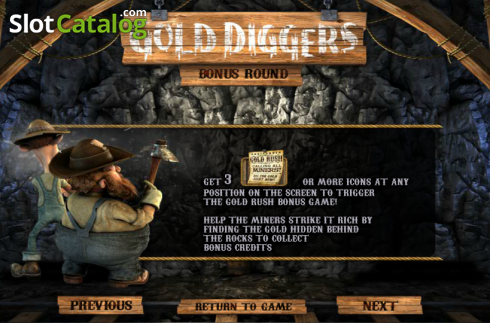 Скрин8. Gold Diggers слот