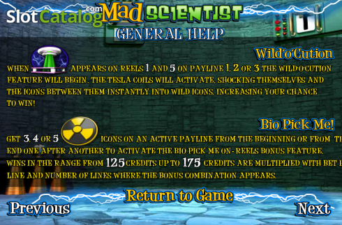 Скрин9. Mad Scientist (Betsoft) слот