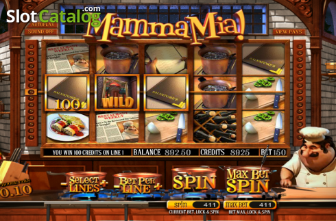 Скрин5. Mamma Mia (Betsoft) слот