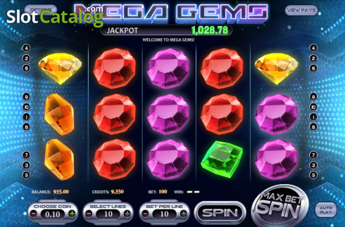 Скрин3. Mega Gems слот
