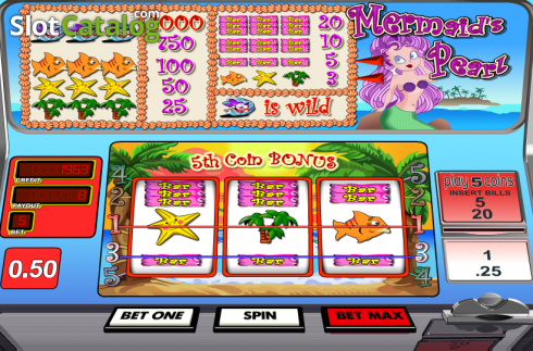 Скрин4. Mermaid's Pearl (Betsoft) слот