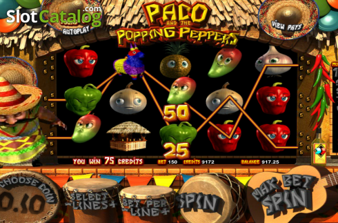 Скрин5. Paco and the Popping Peppers слот