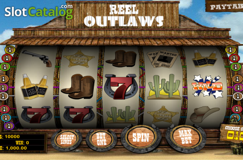 Скрин2. Reel Outlaws слот