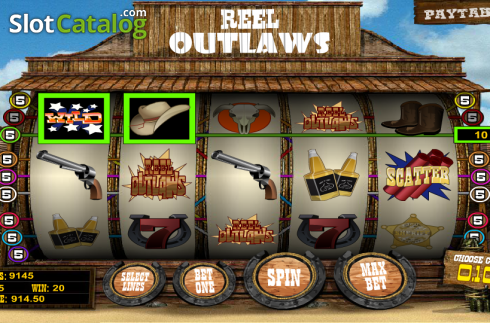 Скрин4. Reel Outlaws слот