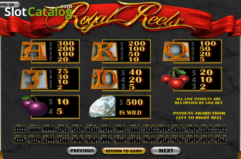 Скрин5. Royal Reels слот