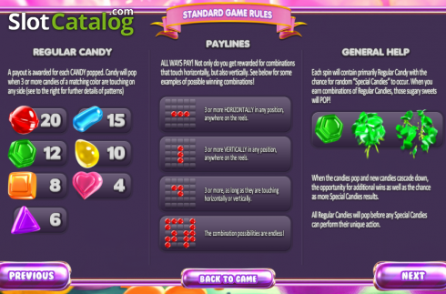 Скрин5. SugarPop (Betsoft) слот