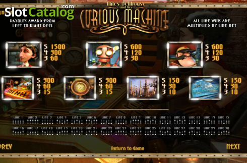 Скрин5. The Curious Machine слот