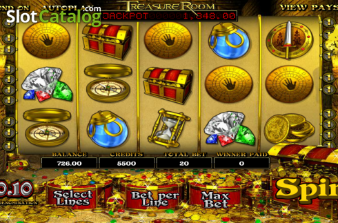 Скрин2. Treasure Room слот