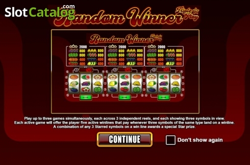 Скрин2. Random Winner Triple Play Slot слот