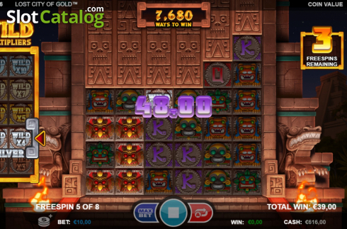 Скрин5. Lost City of Gold (Betsson Group) слот