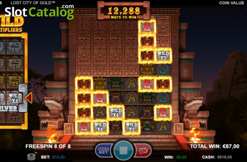 Скрин6. Lost City of Gold (Betsson Group) слот
