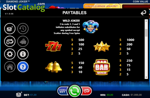 Скрин8. Diamond Joker (Games Inc) слот