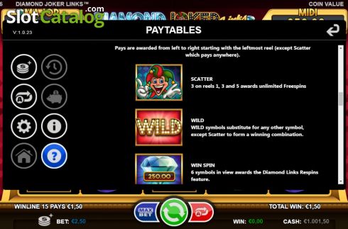 Скрин6. Diamond Joker Links слот