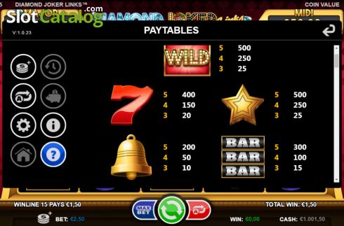 Скрин8. Diamond Joker Links слот