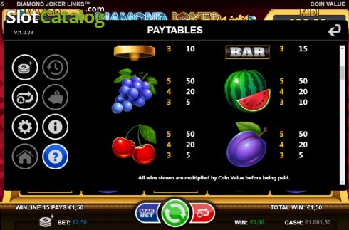 Скрин9. Diamond Joker Links слот