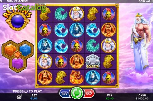 Скрин2. Fury of Gods слот