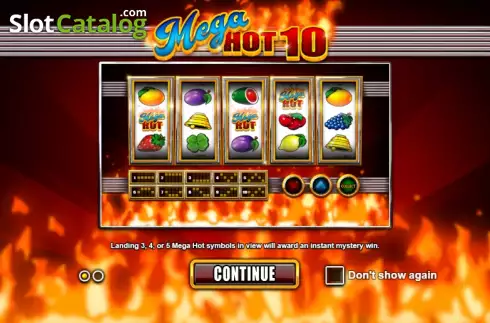 Скрин2. Mega Hot 10 (Games Inc) слот