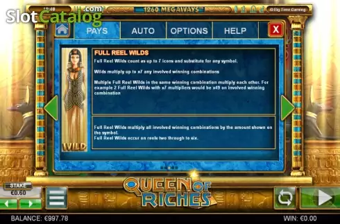 Скрин9. Queen of Riches слот