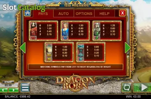 Скрин7. Dragon Born слот