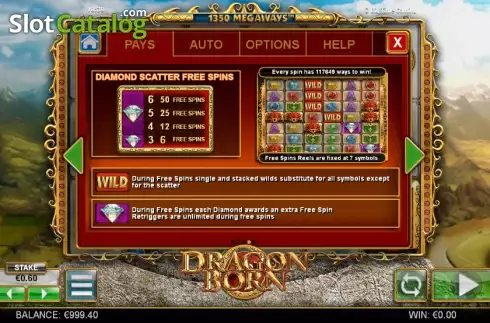 Скрин9. Dragon Born слот