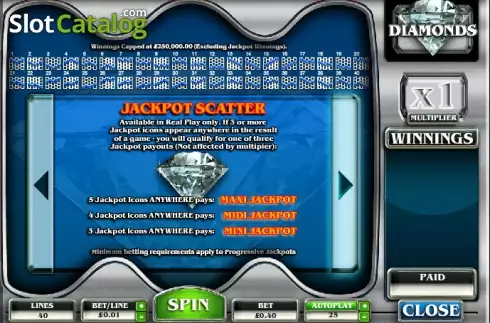 Скрин5. Diamonds (BTG) слот
