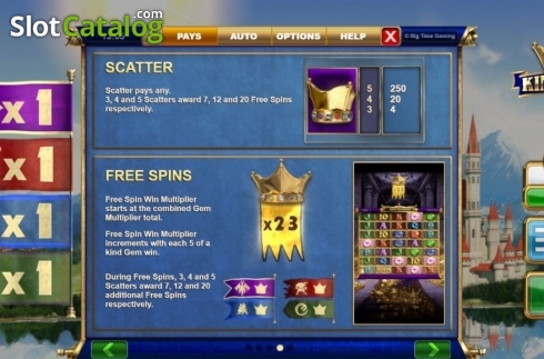 Скрин9. Kingmaker (Big Time Gaming) слот