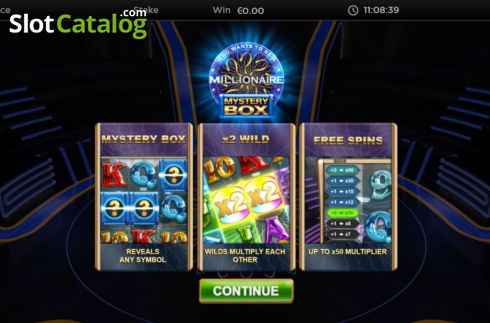 Скрин2. Who Wants to Be a Millionaire Mystery Box слот