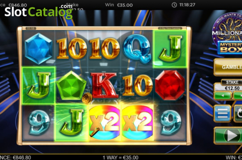 Скрин9. Who Wants to Be a Millionaire Mystery Box слот