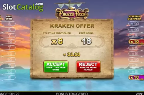 Скрин8. Pirate Pays Megaways слот