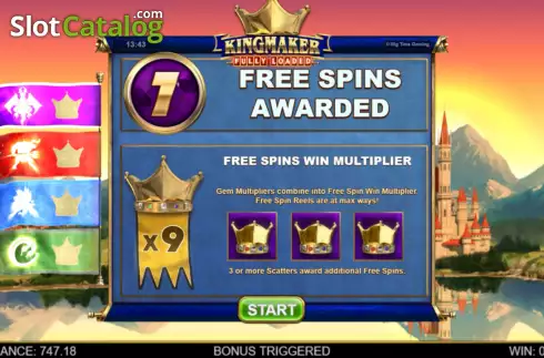 Скрин5. Kingmaker Fully Loaded Megaways слот
