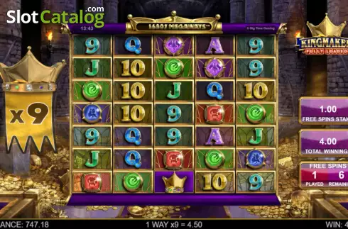 Скрин6. Kingmaker Fully Loaded Megaways слот