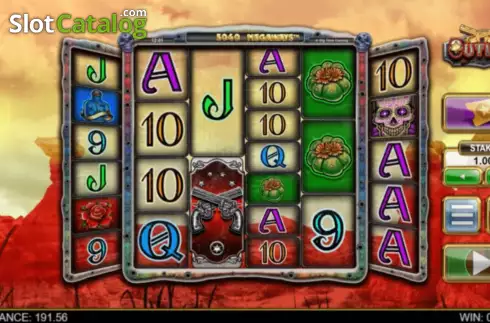 Скрин3. Outlaw (Big Time Gaming) слот