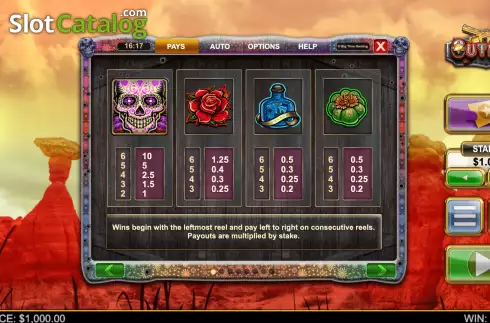 Скрин8. Outlaw (Big Time Gaming) слот
