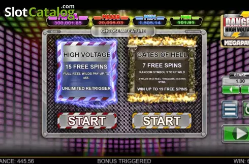 Скрин5. Danger High Voltage Megapays слот