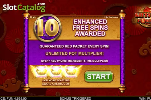 Скрин6. Gifts of Fortune Megaways слот