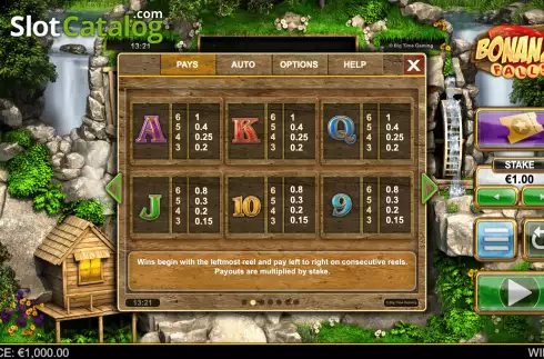 Скрин9. Bonanza Falls слот