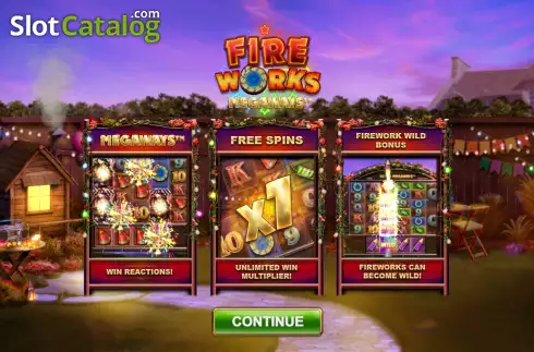Скрин2. Fireworks Megaways слот