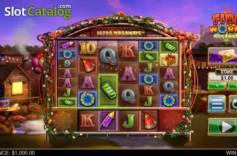 Скрин3. Fireworks Megaways слот