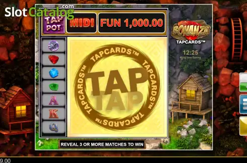 Скрин3. Bonanza Tapcards слот