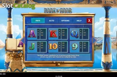 Скрин9. Book of Gods (Big Time Gaming) слот