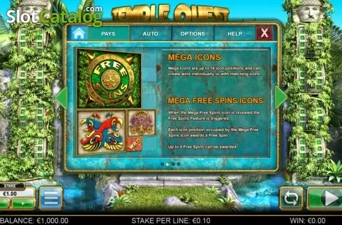 Скрин4. Temple Quest Spinfinity слот