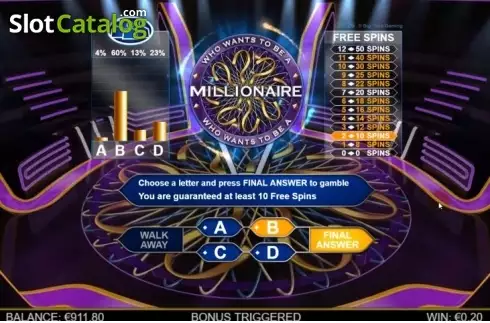 Скрин6. Who Wants To Be A Millionaire Megaways слот