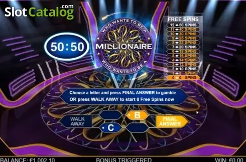 Скрин7. Who Wants To Be A Millionaire Megaways слот