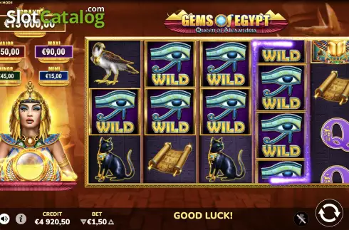 Скрин7. Gems of Egypt (Bluberi) слот